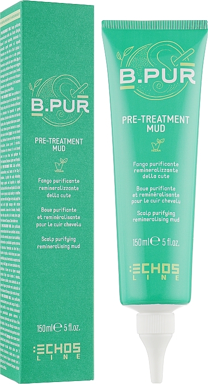 Schlamm zur Tiefenreinigung von Haar und Kopfhaut - Echosline B. Pur Pre-Treatment Mud — Bild N4