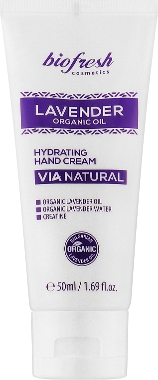 Feuchtigkeitsspendende Handcreme - BioFresh Via Natural Lavender Organic Oil Hydrating Hand Cream — Bild N1
