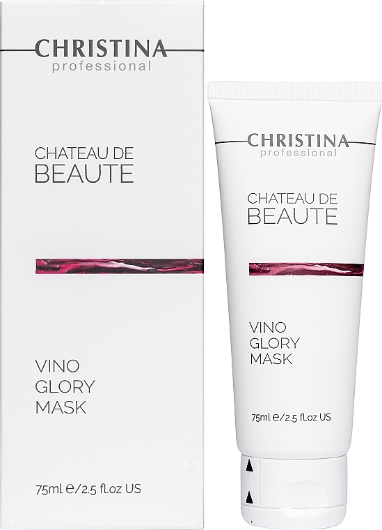 Glättende Sofort-Lifting-Maske mit Traubenextrakt, Avocado-, Oliven- und Jojobasamenöl und Bienenwachs - Christina Chateau de Beaute Vino Glory Mask — Bild N2