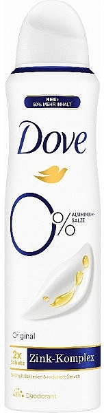 Deospray Original - Dove Deodorant Original 0% Spray — Bild N1