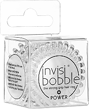 Haargummis "Power Crystal Clear" 3 St. - Invisibobble Power Hair Ring Crystal Clear — Bild N2