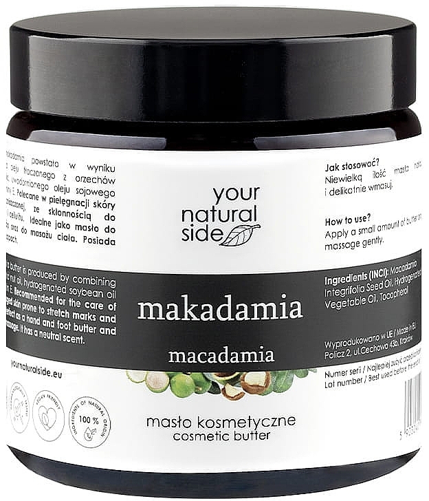 Macadamiaöl - Your Natural Side Macadamia Cosmetic Butter — Bild N1