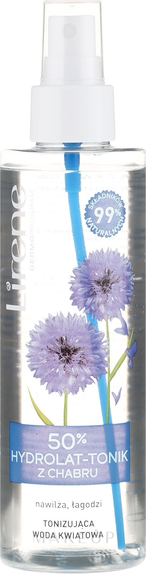 50% Blütenwasser-Toner Kornblume - Lirene Cornflower Hydrolate — Bild 200 ml