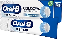 Zahnpasta - Oral-B Pro-Science Gum & Enamel Repair Classic Mint  — Bild N2