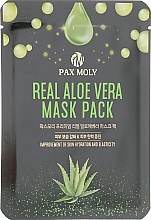Tuchmaske für das Gesicht mit Aloe-Vera-Extrakt - Pax Moly Real Aloe Vera Mask Pack — Bild N1