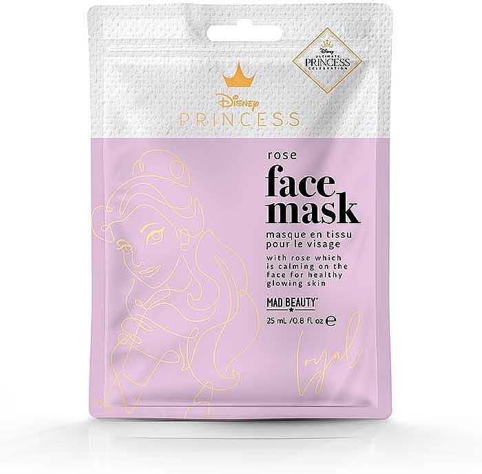 Gesichtsmaske - Mad Beauty Disney Ultimate Princess Bella Facial Mask Rose — Bild N1