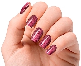 Nagellack-Aufkleber-Set - Nooves Premium Glam Ruby Claret Glitter — Bild N1