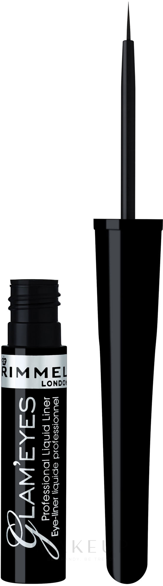 Liquid Eyeliner - Rimmel Glam'Eyes Professional Liquid Liner — Bild 001 - Black Glamour
