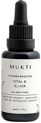 Vitamin-Booster für das Gesicht Vital B - Mukti Organics Vitamin Booster Elixir  — Bild N1