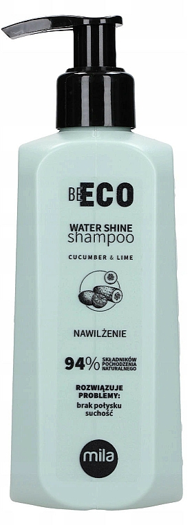 Feuchtigkeitsspendendes Shampoo mit Hyaluronsäure und Aloe Vera-Extrakt - Mila Professional Be Eco Water Shine — Bild N1