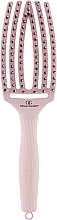 Kombi-Haarbürste - Olivia Garden Finger Brush Combo Medium Pastel Pink — Bild N1