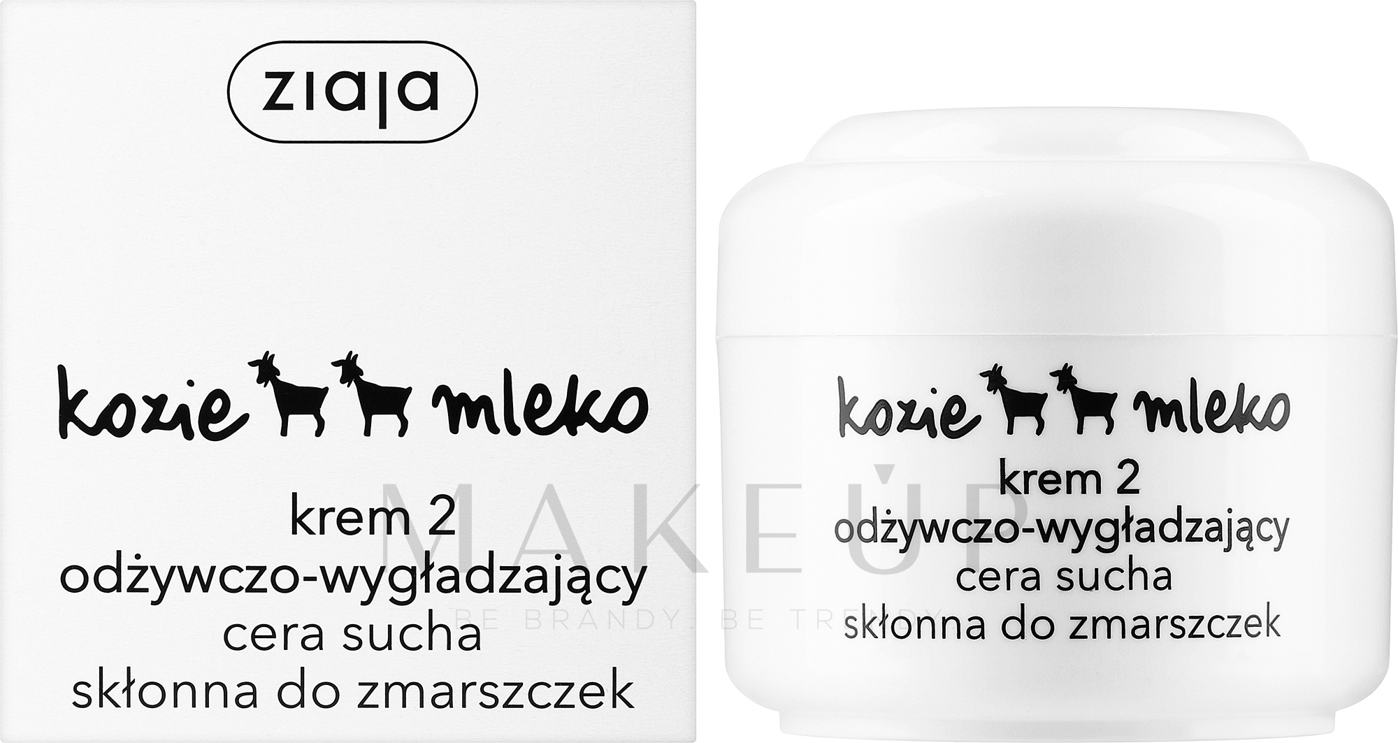 Pflegende und glättende Gesichtscreme mit Ziegenmilch - Ziaja Goat's Milk Cream 2 — Bild 50 ml
