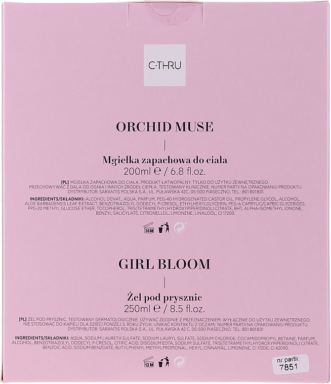 C-Thru Orchid Muse & Girl Bloom - Körperpflegeset (Körpernebel 200ml + Duschgel 250ml) — Bild N4