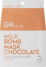 Düfte, Parfümerie und Kosmetik Tuchmaske mit Schokolade - G9Skin Milk Bomb Mask Chocolate