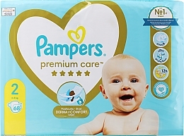 Windeln Pampers Premium Care Newborn (4-8 kg) 68 St. - Pampers — Bild N1