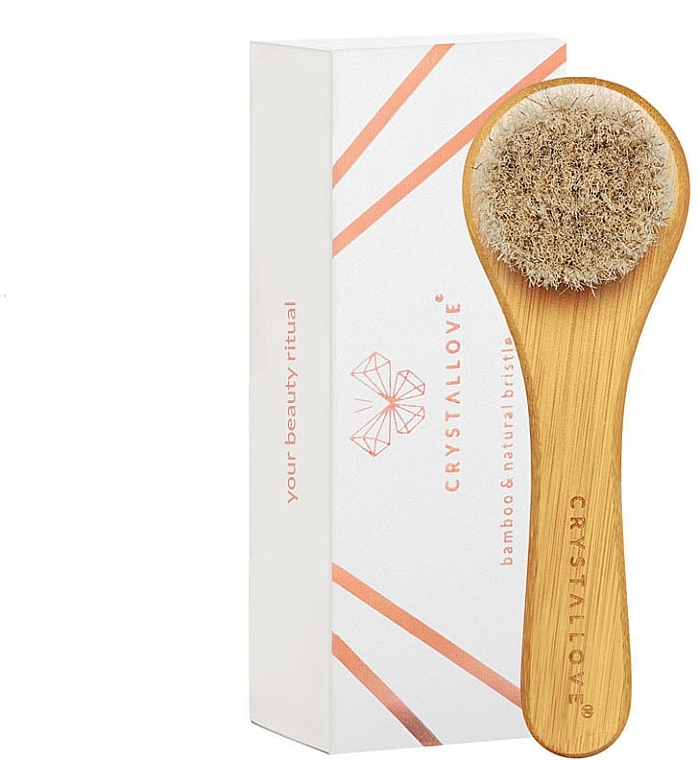 Gesichtsmassagebürste aus Bambus - Crystallove Bamboo Face Brush — Bild N1