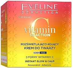 Strahlende und beruhigende Gesichtscreme - Eveline Cosmetics Vitamin C 3x Action — Bild N2