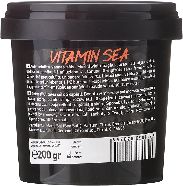 Anti-Cellulite Badesalze "Vitamin Sea" - Beauty Jar Anticellulite Bath Salt — Bild N3