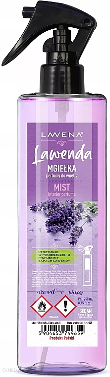 Lufterfrischer-Spray mit Lavendel - Sedan Lavena Lavender Mist Interior Parfume — Bild N1