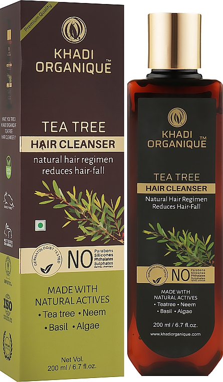 Natürliches Shampoo gegen Schuppen und Haarausfall - Khadi Organique Tea Tree Hair Cleanser — Bild N2