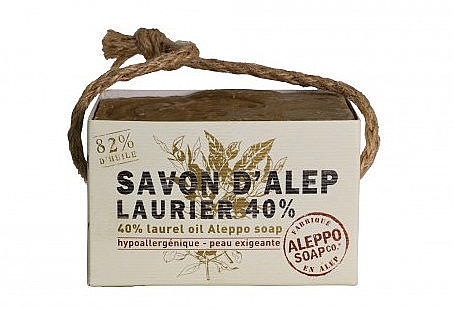 Hypoallergene Seife mit Lorbeeröl 40% - Tade Aleppo Laurel Soap 40% — Bild N1