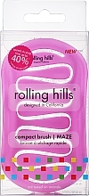 Kompakte Bürste für schnelles Trocknen der Haare rosa - Rolling Hills Compact Brush Maze — Bild N1