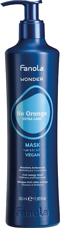 Maske zur Neutralisierung von Kupfer- und Orangetönen - Fanola Wonder No Orange Extra Care Anti-Orange Mask — Bild N2