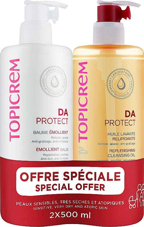 Set - Topicrem DA Protect (oil/500ml + balm/500ml) — Bild N1