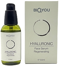 Düfte, Parfümerie und Kosmetik Natürliches Anti-Aging-Gesichtsserum mit Hyaluronsäure - Bio2You Hyaluronic Regenerating Face Serum