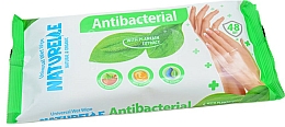 Düfte, Parfümerie und Kosmetik Antibakterielle Feuchttücher mit Wegerichblattextrakt 48 St. - Naturelle Antibacterial Wet Wipes