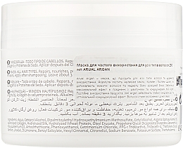 Feuchtigkeitsspendende und pflegende Haarmaske mit Arganöl und Kollagen - Arual Argan Collection Frequency Mask — Bild N2