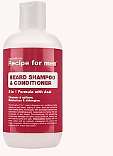 Düfte, Parfümerie und Kosmetik Feuctigkeitsspendendes Shampoo und Conditioner für Bart und Schnurrbart - Recipe for Men Beard Shampoo & Conditioner