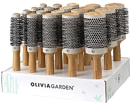 Düfte, Parfümerie und Kosmetik Haarbürsten-Set 19-tlg. - Olivia Garden Bamboo Touch Blowout Thermal