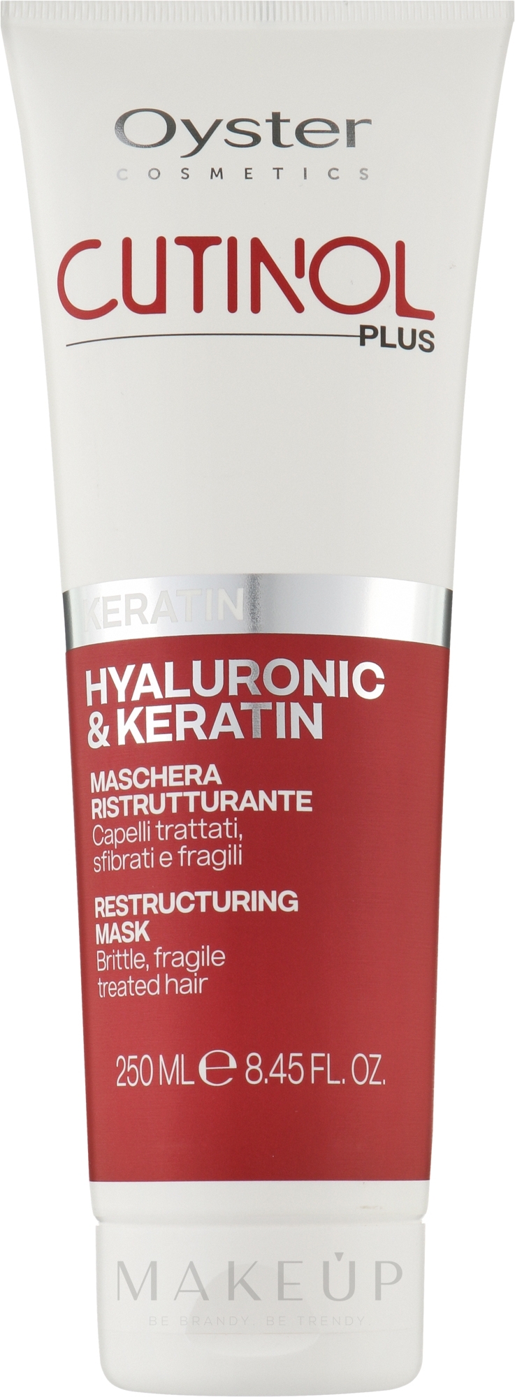 Maske für sprödes und schwaches Haar - Oyster Cutinol Plus Keratin Restructuring Mask — Bild 250 ml