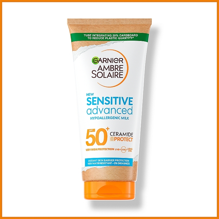Sonnenschutzlotion für empfindliche Haut SPF 50+ - Garnier Ambre Solaire Sensitive Advanced SPF 50+ — Bild N2