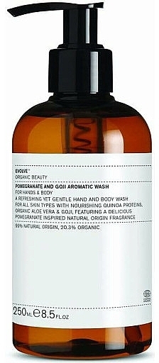 Flüssigseife für Hände und Körper Granatapfel und Goji - Evolve Beauty Pomegranate and Goji Aromatic Wash — Bild N1