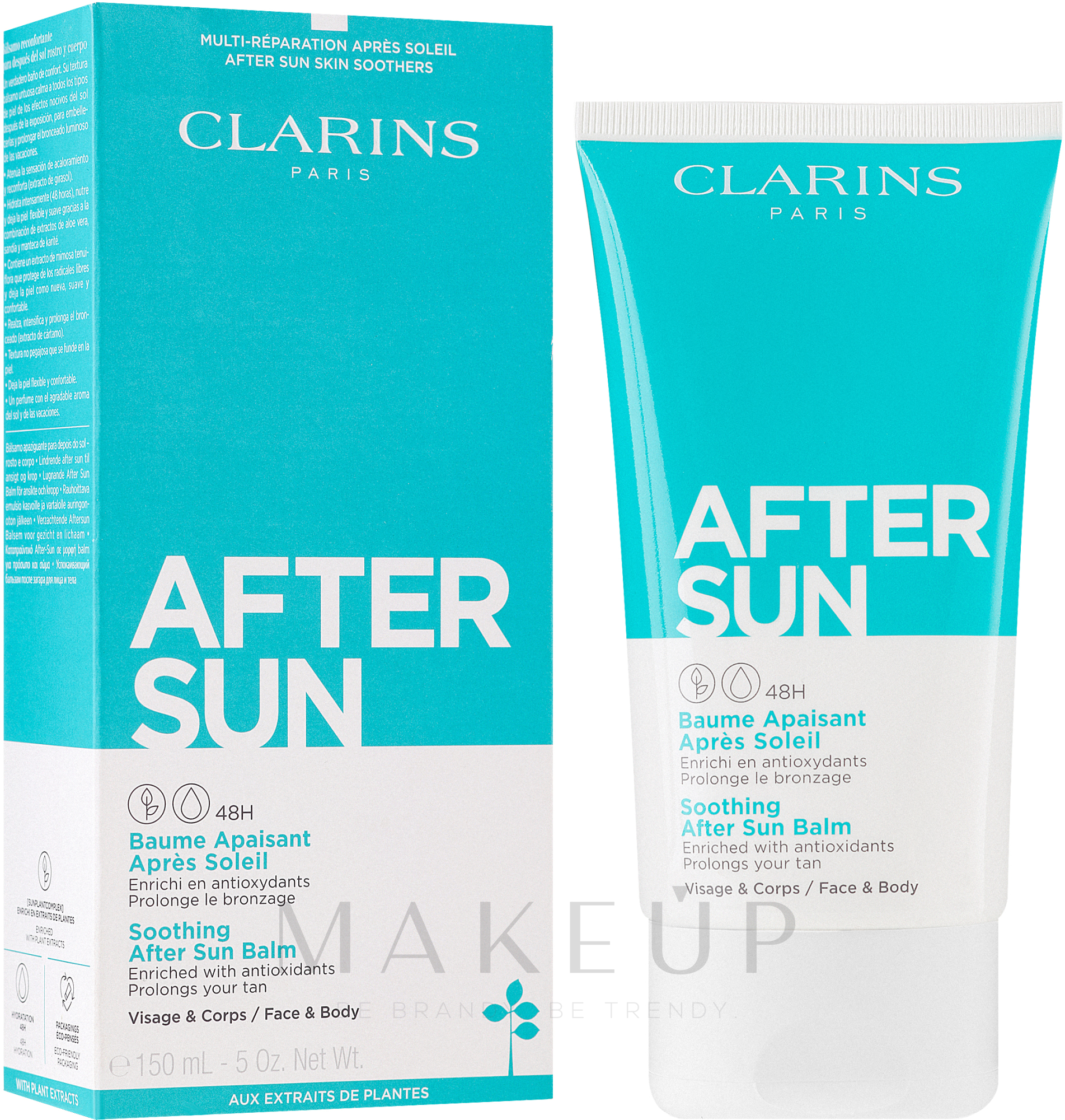 Beruhigende After Sun Lotion für Gesicht und Körper - Clarins Soothing After Sun Balm 48H — Bild 150 ml