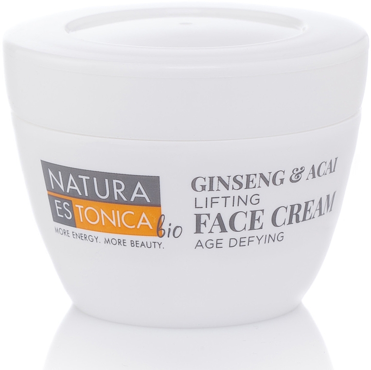 Straffende Anti-Aging Gesichtscreme mit Ginseng und Acai-Beere - Natura Estonica Ginseng & Acai Face Cream — Bild N1
