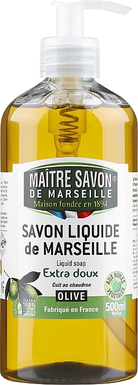 Flüssige Seife mit Olive - Maitre Savon De Marseille Savon Liquide De Marseille Olive Liquid Soap — Bild N1