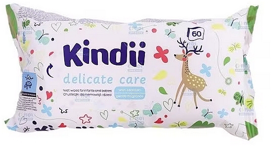 Feuchttücher für Babys 60 St. - Kindii Delicate Care Wipes — Bild N1