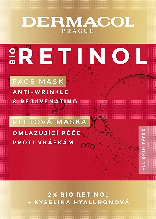 Gesichtsmaske mit Retinol - Dermacol Bio Retinol Face Mask — Bild N1