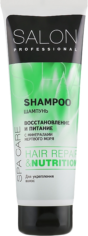 Shampoo gegen Haarausfall mit Fucusextrakt und Wasser aus dem Toten Meer - Salon Professional Spa Care Nutrition Shampoo