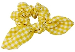 Haargummi gelbes Plaid mit Schleife - Lolita Accessories — Bild N1