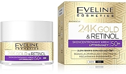 Liftingcreme für das Gesicht - Eveline Cosmetics 24K Gold&Retinol Lifting Cream 50+ — Bild N1