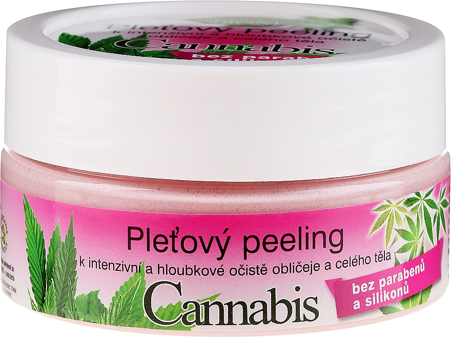 Gesichts- und Körperpeeling mit Hanföl - Bione Cosmetics Cannabis Face Peeling — Bild N1