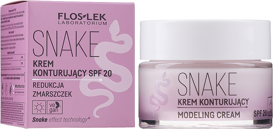 Modellierende Tagescreme SPF 20 - FlosLek Skin Care Expert Snake Modeling Cream — Bild N3