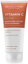 Düfte, Parfümerie und Kosmetik Feuchtigkeitsspendende Körperlotion mit Schimmer und Vitamin C - Revolution Skincare Body Vitamin C Glow Moisture Lotion with Shimmer