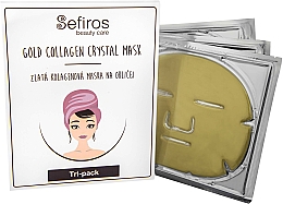 Düfte, Parfümerie und Kosmetik Tuchmaske für das Gesicht mit Kollagen und Gold - Sefiros Gold Collagen Crystal Mask