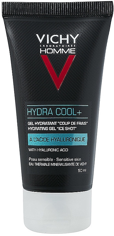 Kühlendes und feuchtigkeitsspendendes Gesichtsreinigungsgel mit Hyaluronsäure für Männer - Vichy Homme Hydra Cool+