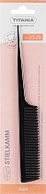 Düfte, Parfümerie und Kosmetik Haarkamm mit Griff 20,5 cm schwarz - Titania